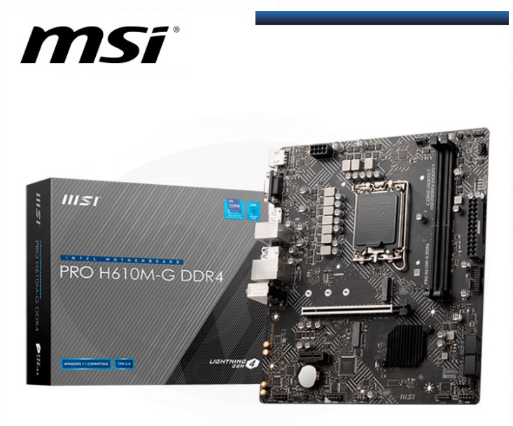 MAINBOARD MSI PRO H610M-G DDR4 LGA1700 S/V/L 